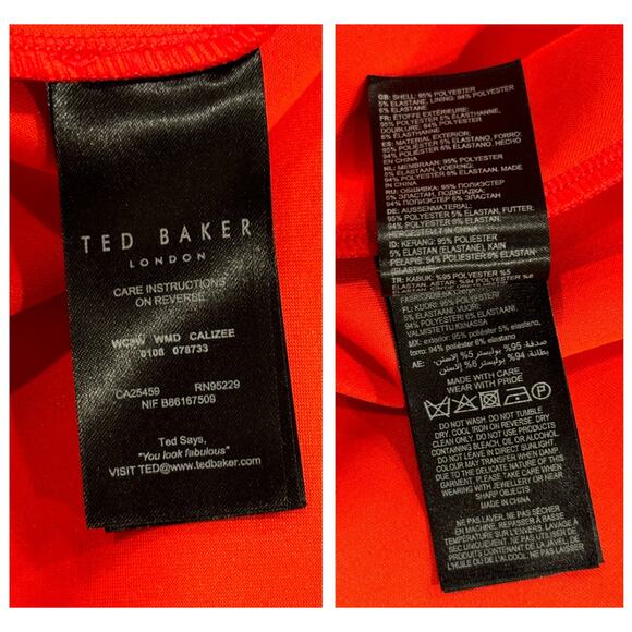 NWT TED BAKER LONDON Lace Inset Skater Dress Size 4=12/US - Picture 7 of 8